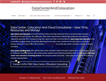 Tablet Screenshot of datacenterandcolocation.com